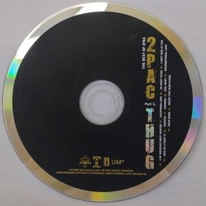 The Best Of 2Pac Part 1 Thug Tupac Collection Album CD Hip Hop Gangsta Rap Music